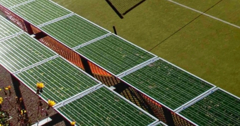 impianti fotovoltaici colorati verdi